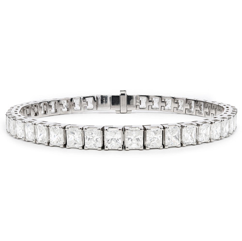 BRAC/PLT/111kc - Radiant Bracelet - 18.21ct 44STN 5x4mm