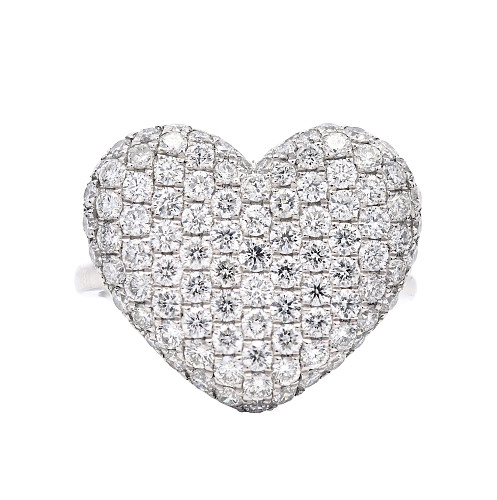 E32541/81619c D1.73 F-G VS1-2 PAVE HEART RING