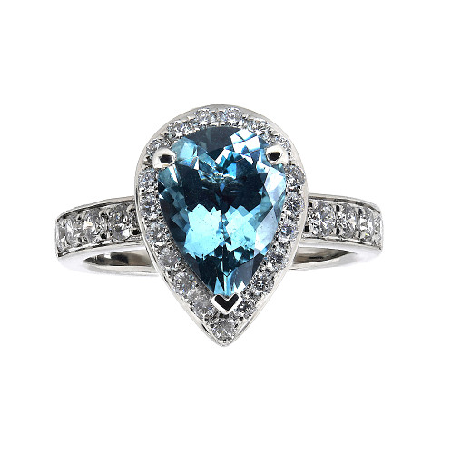 TE27817/AQ67119C- PEAR AQ-1.77ct D-0.55ct