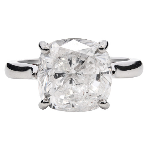 SOL/CUSH/011Kc C-4.30ct F SI3 CUSH WGI9634150691