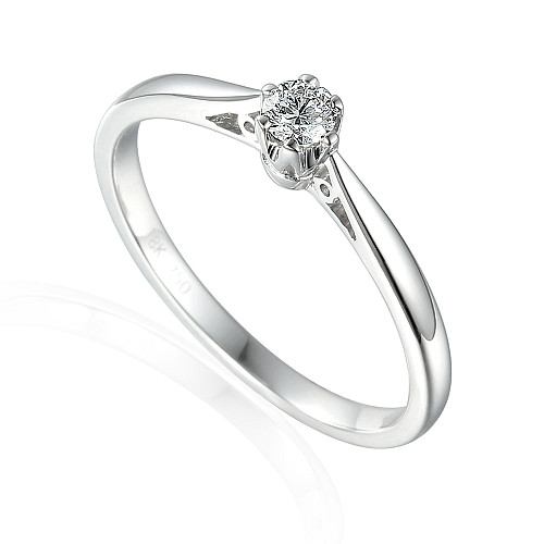 Claw Set Round Brilliant Cut Diamond Solitaire Ring
