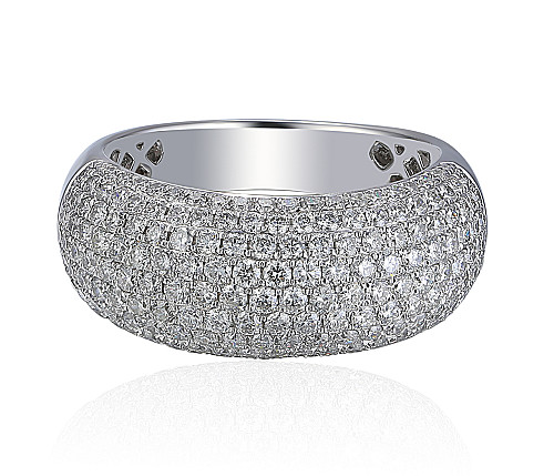 Pave Diamond Dome Statement Ring