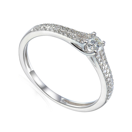 Claw Set Round Brilliant Cut Diamond Solitaire Ring