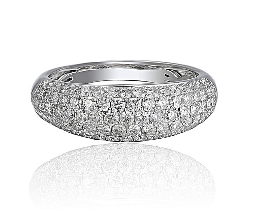 Pave Diamond Dome Statement Ring