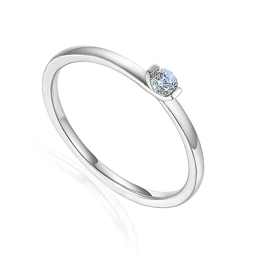Claw Set Round Brilliant Cut Diamond Cluster Ring