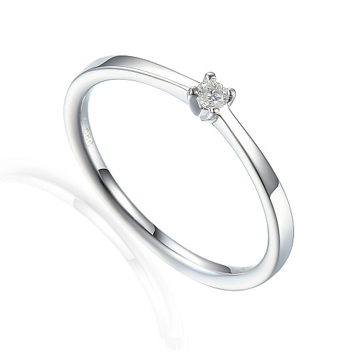 Claw Set Round Brilliant Cut Diamond Cluster Ring