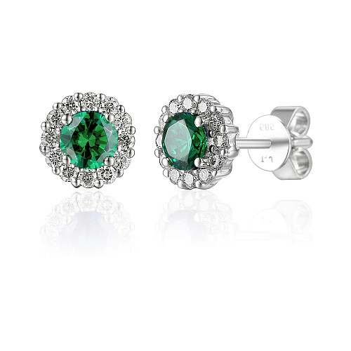 Emerald and Diamond Earring
