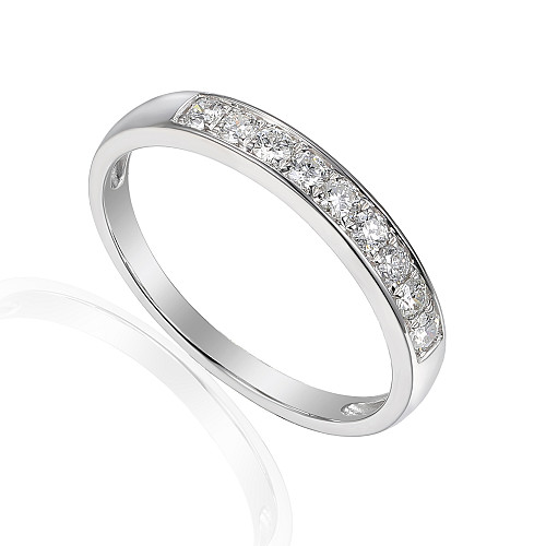 Chanel Set Round Diamonds Half Eternity Ring