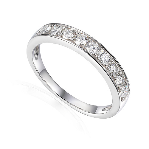 Chanel Set Round Diamonds Half Eternity Ring