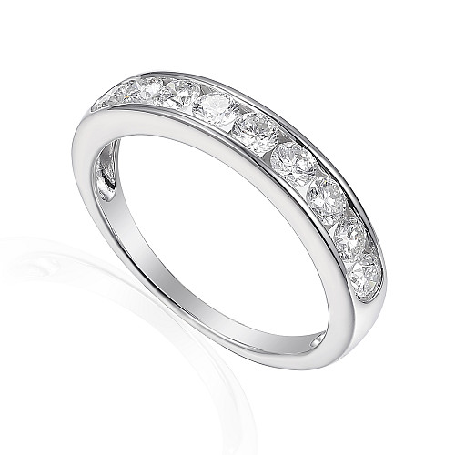 Chanel Set Round Diamonds Half Eternity Ring