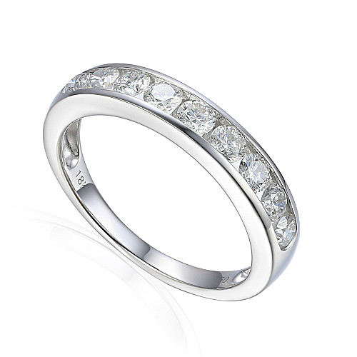 Chanel Set Round Diamonds Half Eternity Ring