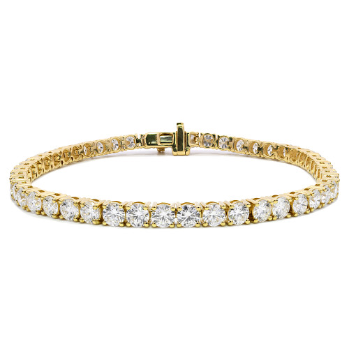 LG2BR9Y200/1270341MF - LAB GROWN R2 9K YG LINE BRACELET TDW: 20CT 7