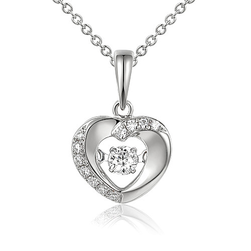 Micro Set Dancing Diamond Pendant