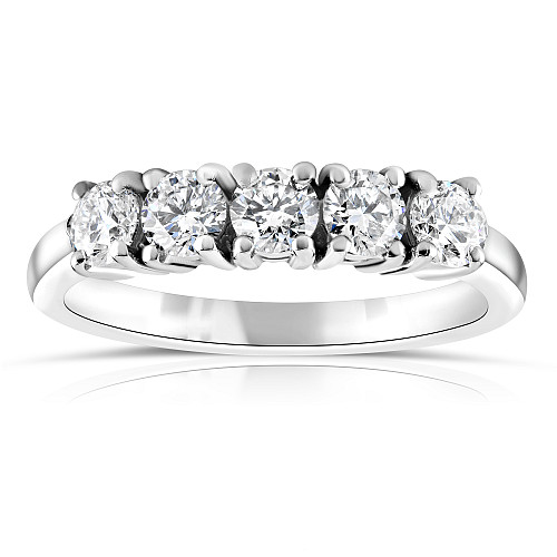 5 Stone Double Gallery Diamond Ring