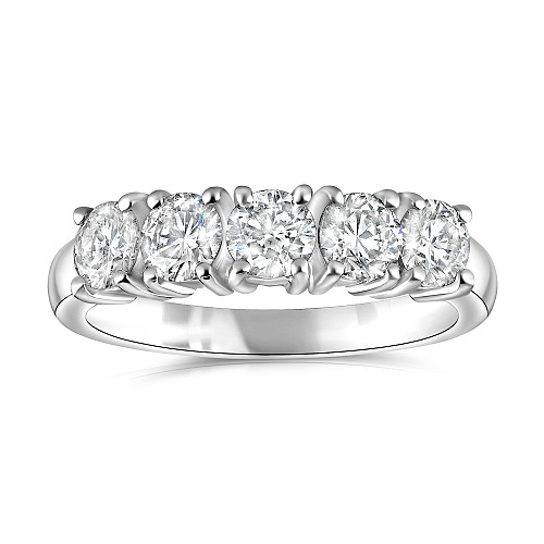 5 Stone Single Gallery Diamond Ring