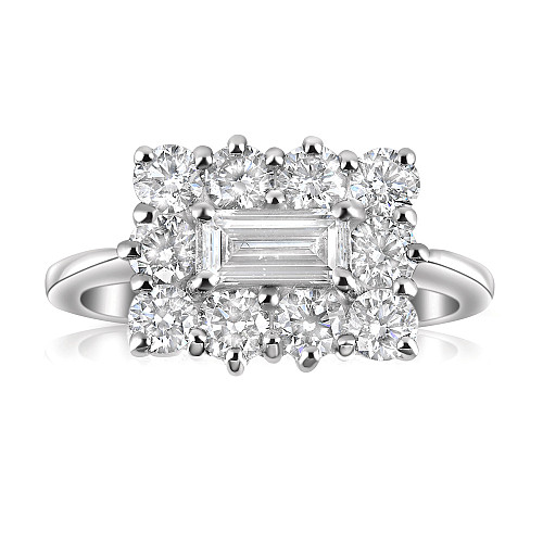 Deco Cluster Ring