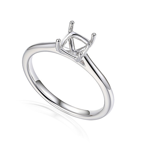 Cushion Claw Set Center Stone Wedfit Ring Mount