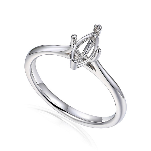 Marquise Claw Set Center Stone Wedfit Ring Mount