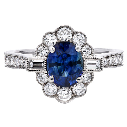 TE88256/CS/71619c - PLT CS 1.07ct D 0.61ct