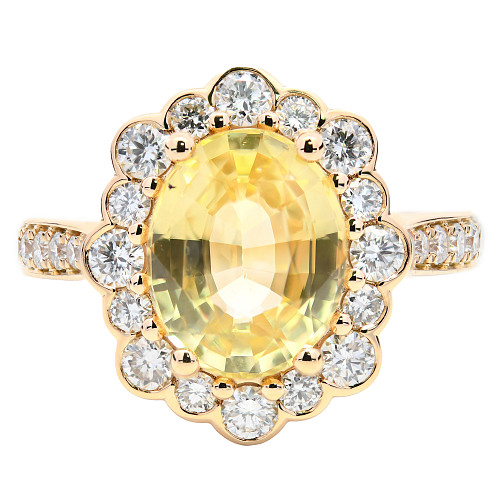 TE93082R002/Y.SAP/OV/0298980c - Y.SAP: 3.05ct  DIA: 0.75ct