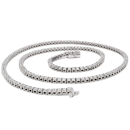 LGNKS9W150/0595731MF/0151014c - LAB GROWN 9K WG STRT LINE NECKLACE TDW: 15CT  18