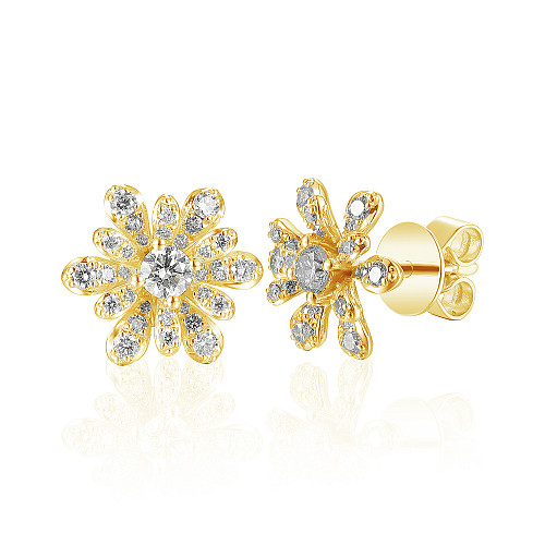 EAR55622-21-YG-H/21619c - 18K YG 0.21ct