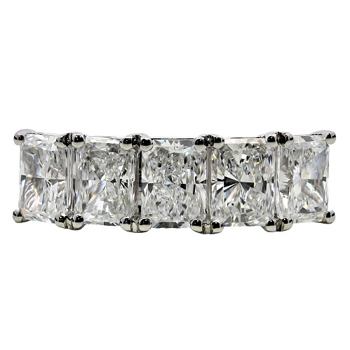 TE99195/RAD-5S/1882221c - PLAT GIA RAD 5 STN RING 2.51ct TOT D/E VS1-2