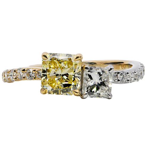 TE102445/2STN/017551c RAD-Y 0.91ct - RAD-0.36ct -MT 0.23ct