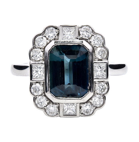 TE89528/EC-TE SA/0253241C- TEAL S-2.05ct D-0.58ct