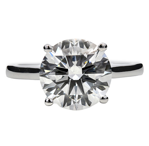 LGRGS15L09PT030/63719MF - RD LGD SOLITAIRE PLAT RING 3.00ct D VS2 IGI-LG787616758 4.60gms (L)