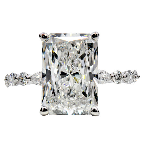 LGRGS11L02PT040/77229MF - RAD MQ-RD LGD PLAT RING - RAD 4.01ct D VS2 IGI-LG773636111 TDW: 4.42ct 3.22gms (L)