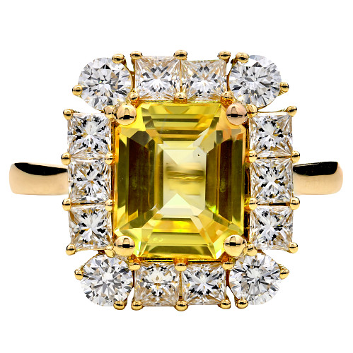 TE93111/EC/Y.Sap/0288316c - Y.Sap: 2.52ct  DIA: 1.09ct