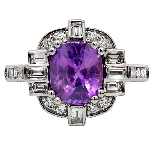 TE104177/CU/Pu.Sap/0371650c - Pu.Sap: 2.01ct  DIA: 0.82ct