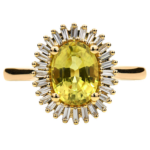 TE104172/OV/Y.Sap/0321059c - Y.Sap: 1.96ct  DIA: 0.19ct