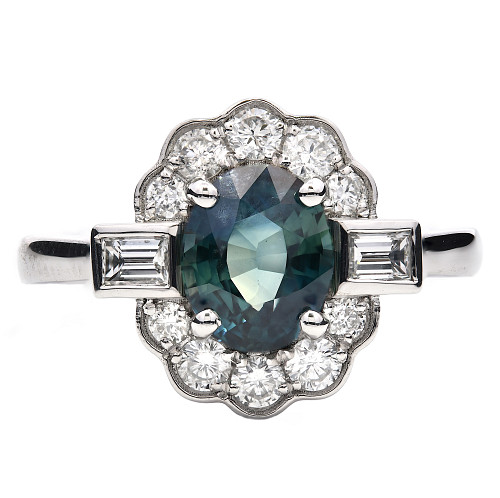 TE93102/OV-TEAL S/61619C- TEAL S-1.60CT D-0.45CT